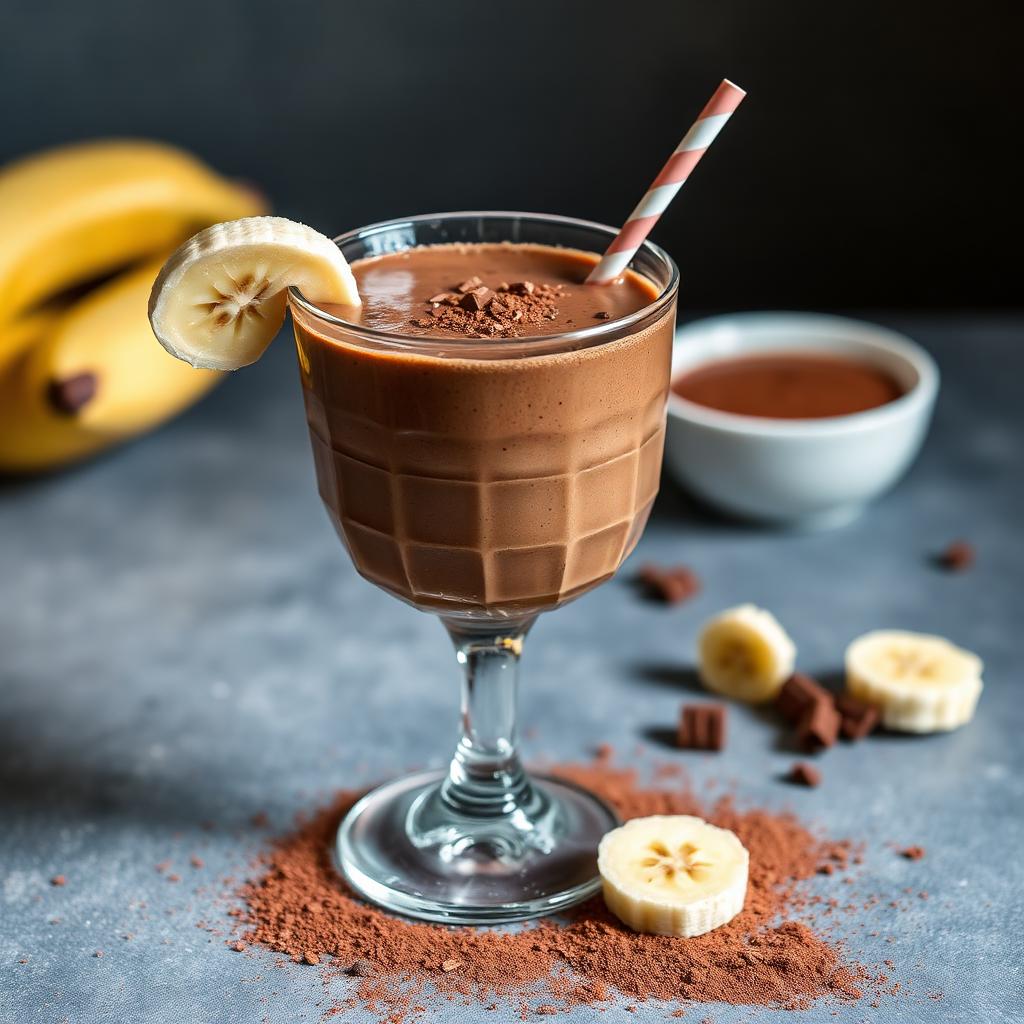 Hafer Banane Kakao Frühstück